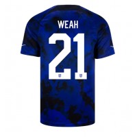 Billiga Förenta staterna Timothy Weah #21 Borta fotbollskläder VM 2022 Kortärmad